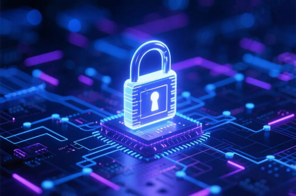 网络安全保护概念图,象征用户信息受到高级加密技术的守护